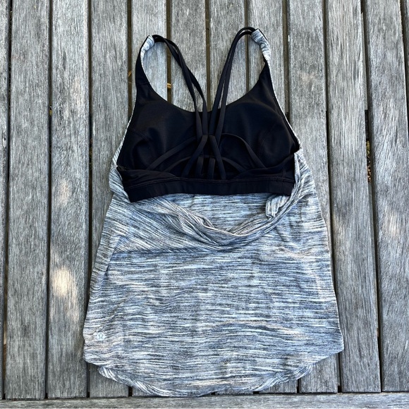 Lululemon Moment To Movement 2-In-1 Tank 2 Gray Black - Picture 6 of 7
